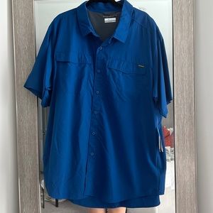 Columbia Blue Casual Button Down Shirt